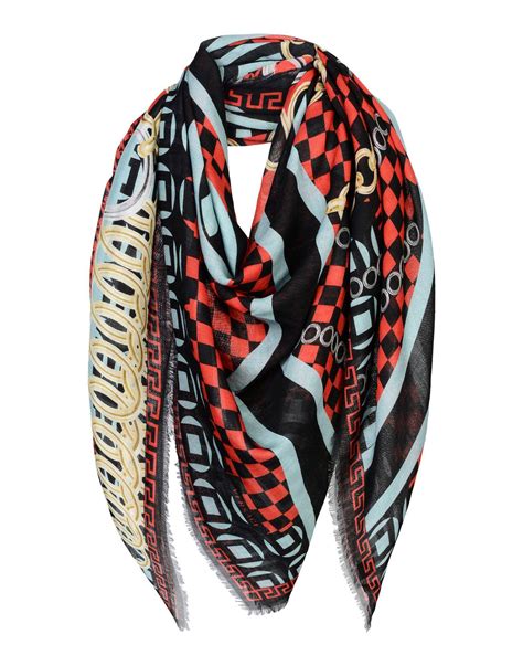 black and white versace scarf|versace cashmere scarf.